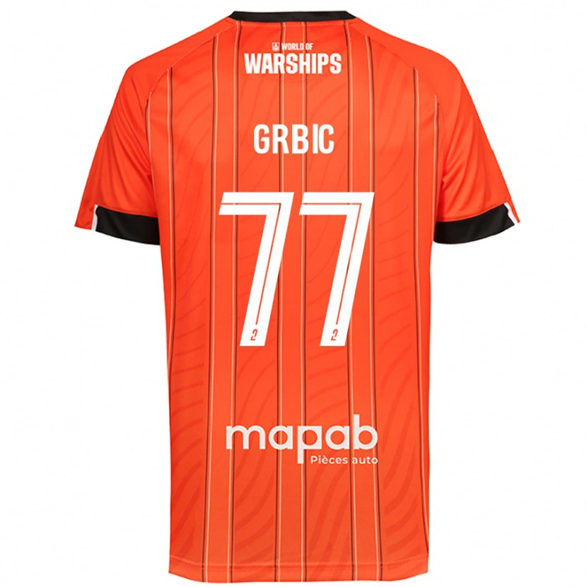 Danxen Kid Adrian Grbic #77 Orange Home Jersey 2024/25 T-Shirt