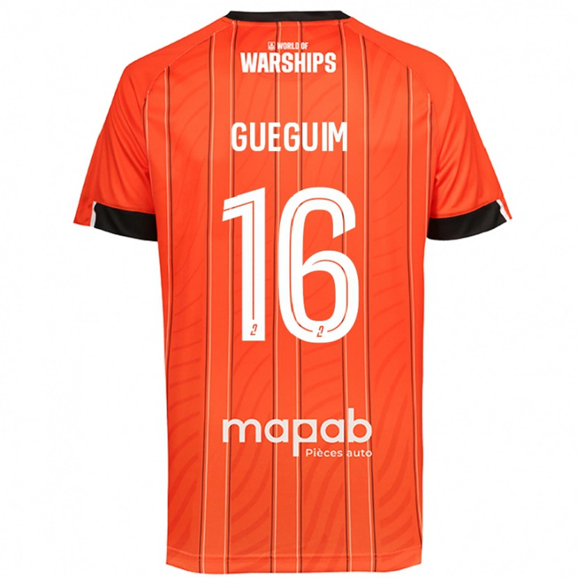 Danxen Kid Guirone Gueguim #16 Orange Home Jersey 2024/25 T-Shirt