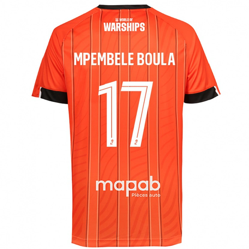 Danxen Kid Exaucé Mpembele Boula #17 Orange Home Jersey 2024/25 T-Shirt