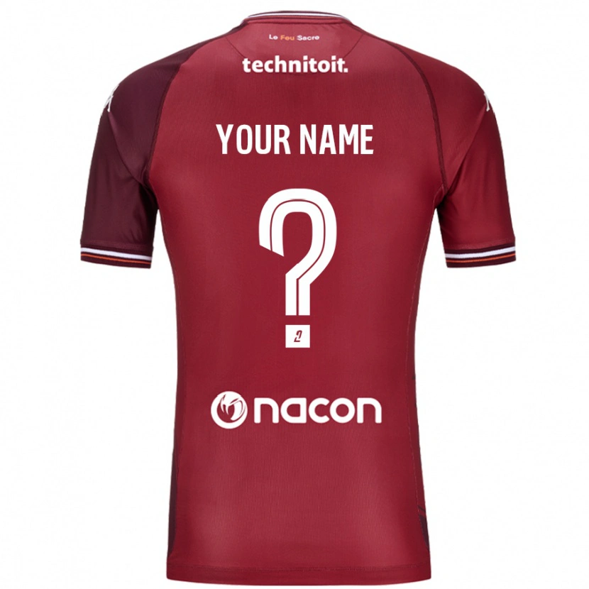 Danxen Kid Your Name #0 Red Granata Home Jersey 2024/25 T-Shirt