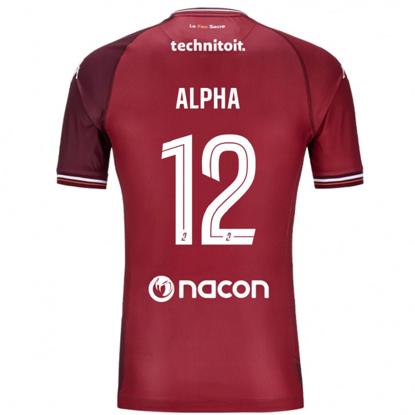 Danxen Kid Alpha Touré #12 Red Granata Home Jersey 2024/25 T-Shirt