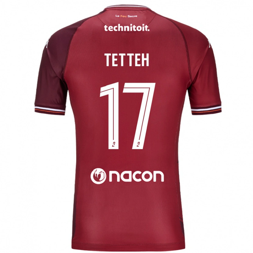 Danxen Kid Benjamin Tetteh #17 Red Granata Home Jersey 2024/25 T-Shirt