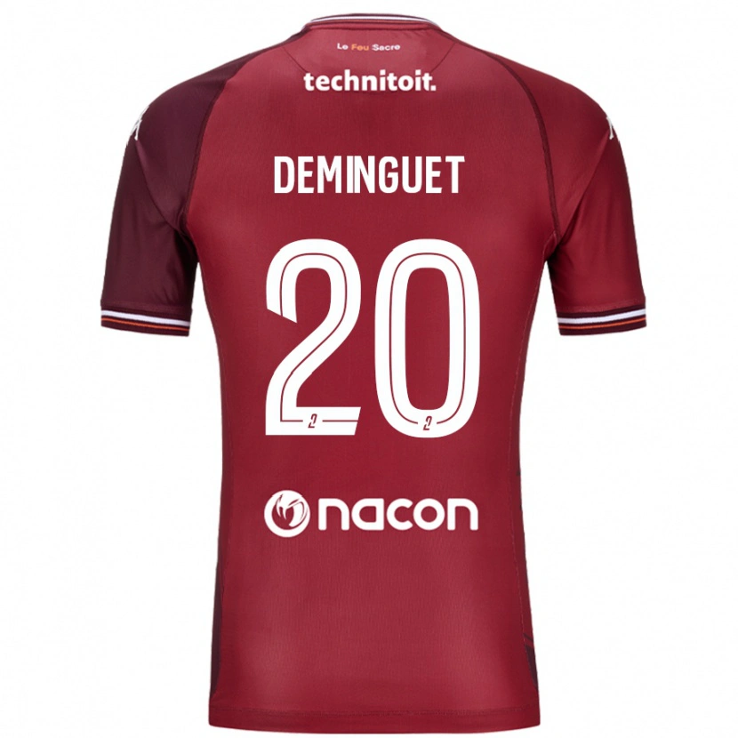 Danxen Kid Jessy Deminguet #20 Red Granata Home Jersey 2024/25 T-Shirt