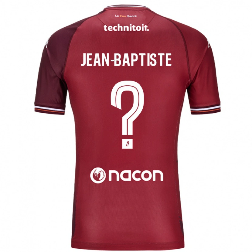 Danxen Kid Romain Jean-Baptiste #0 Red Granata Home Jersey 2024/25 T-Shirt