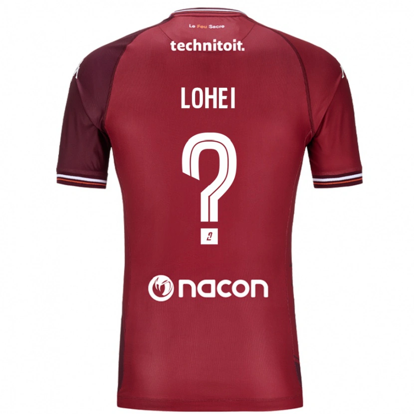 Danxen Kid Fabio Lohei #0 Red Granata Home Jersey 2024/25 T-Shirt