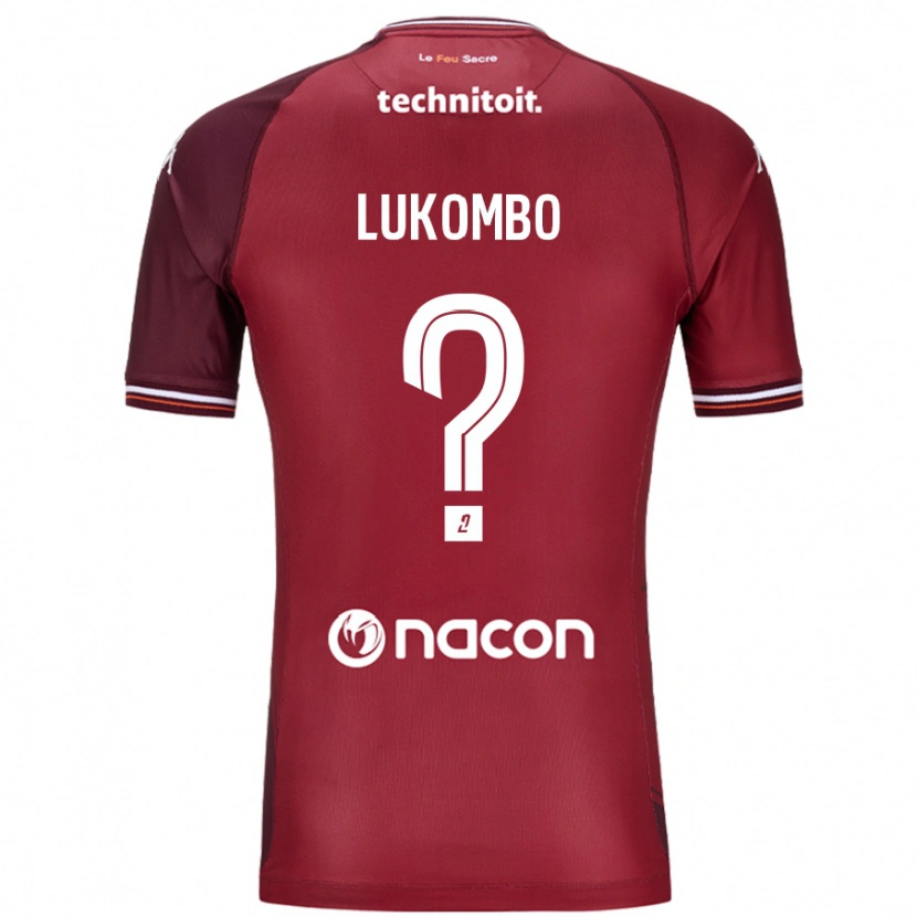 Danxen Kid Joseph Lukombo #0 Red Granata Home Jersey 2024/25 T-Shirt