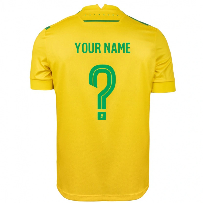 Danxen Kid Your Name #0 Yellow Green Home Jersey 2024/25 T-Shirt