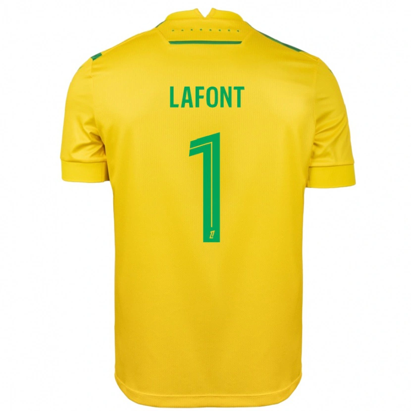 Danxen Kid Alban Lafont #1 Yellow Green Home Jersey 2024/25 T-Shirt