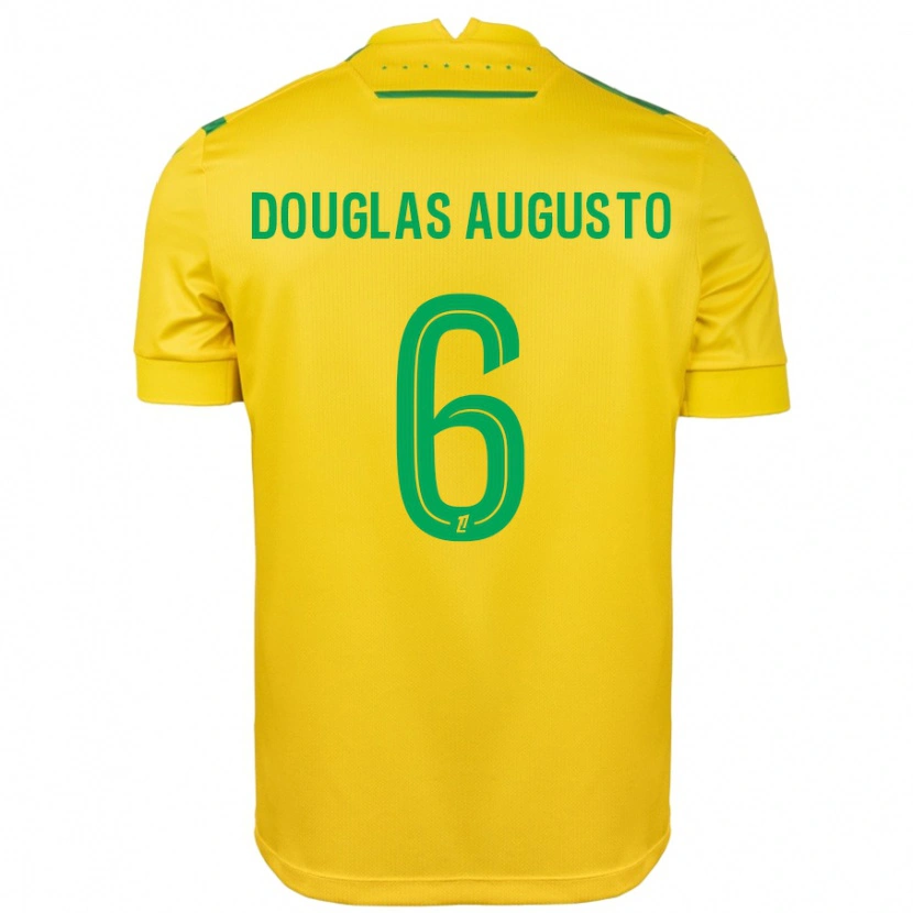 Danxen Kid Douglas Augusto #6 Yellow Green Home Jersey 2024/25 T-Shirt