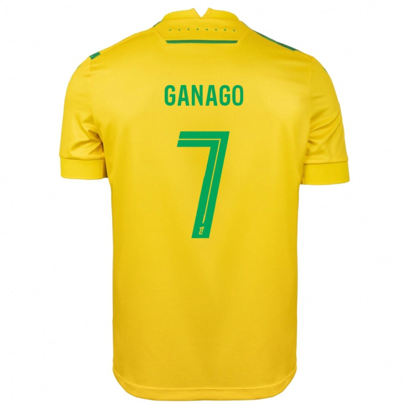 Danxen Kid Ignatius Ganago #7 Yellow Green Home Jersey 2024/25 T-Shirt