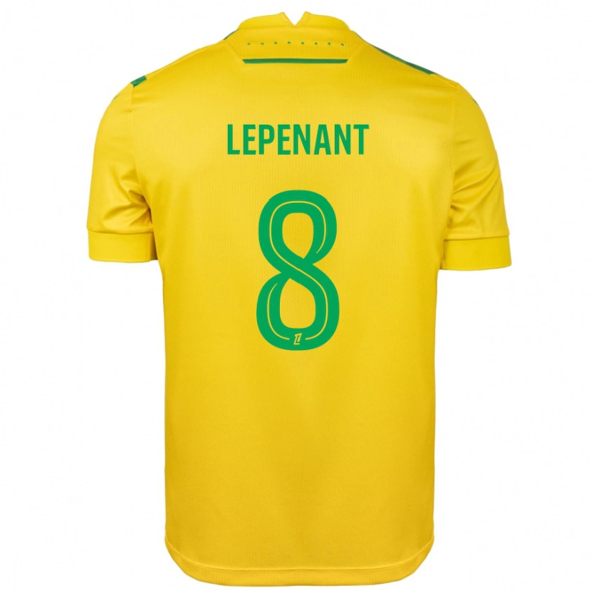 Danxen Kid Johann Lepenant #8 Yellow Green Home Jersey 2024/25 T-Shirt