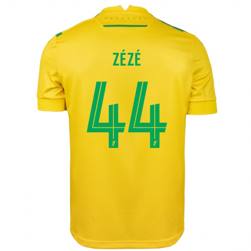 Danxen Kid Nathan Zézé #44 Yellow Green Home Jersey 2024/25 T-Shirt