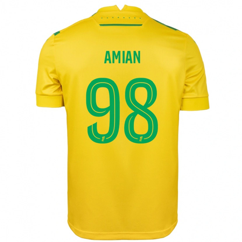 Danxen Kid Kelvin Amian #98 Yellow Green Home Jersey 2024/25 T-Shirt