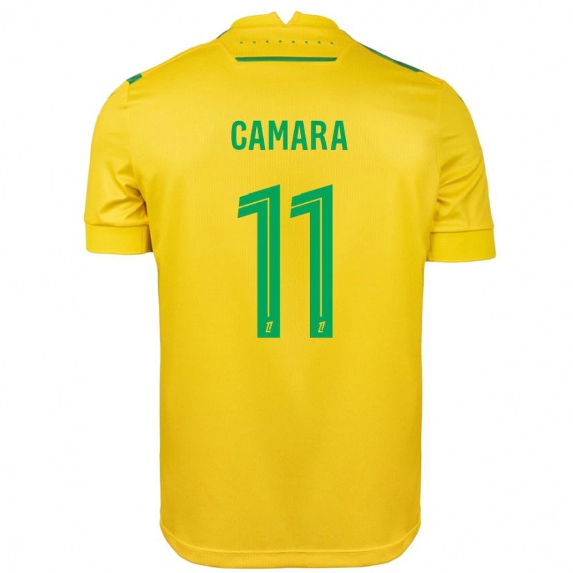 Danxen Kid Aboubacar Camara #11 Yellow Green Home Jersey 2024/25 T-Shirt