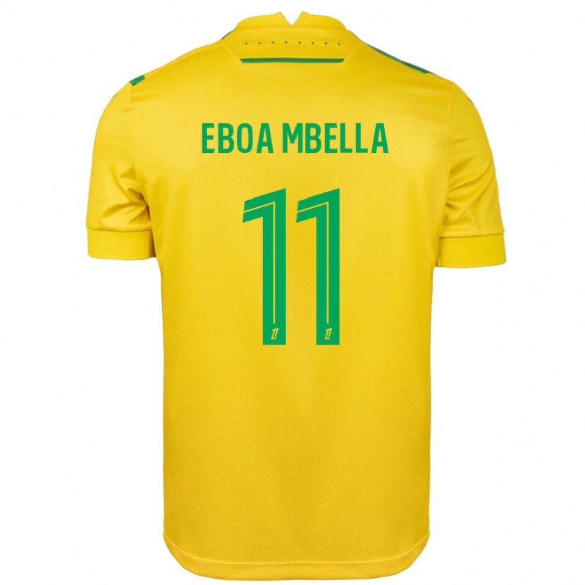 Danxen Kid Eden Eboa Mbella #11 Yellow Green Home Jersey 2024/25 T-Shirt