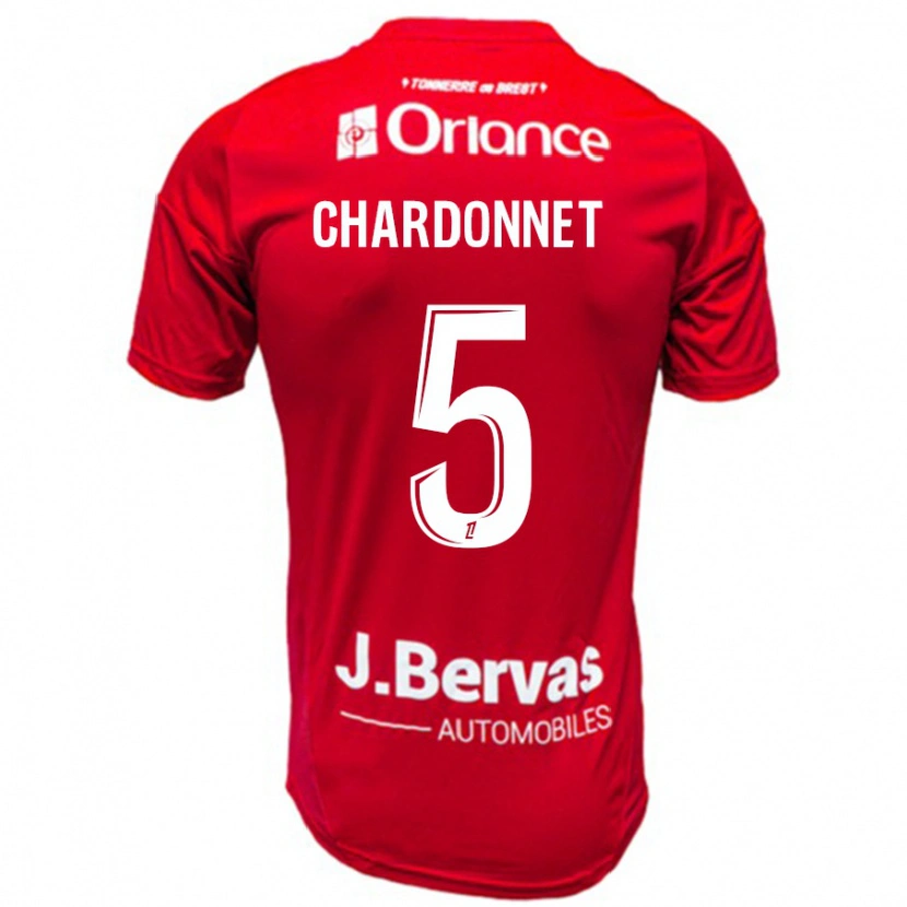 Danxen Kid Brendan Chardonnet #5 Red White Home Jersey 2024/25 T-Shirt