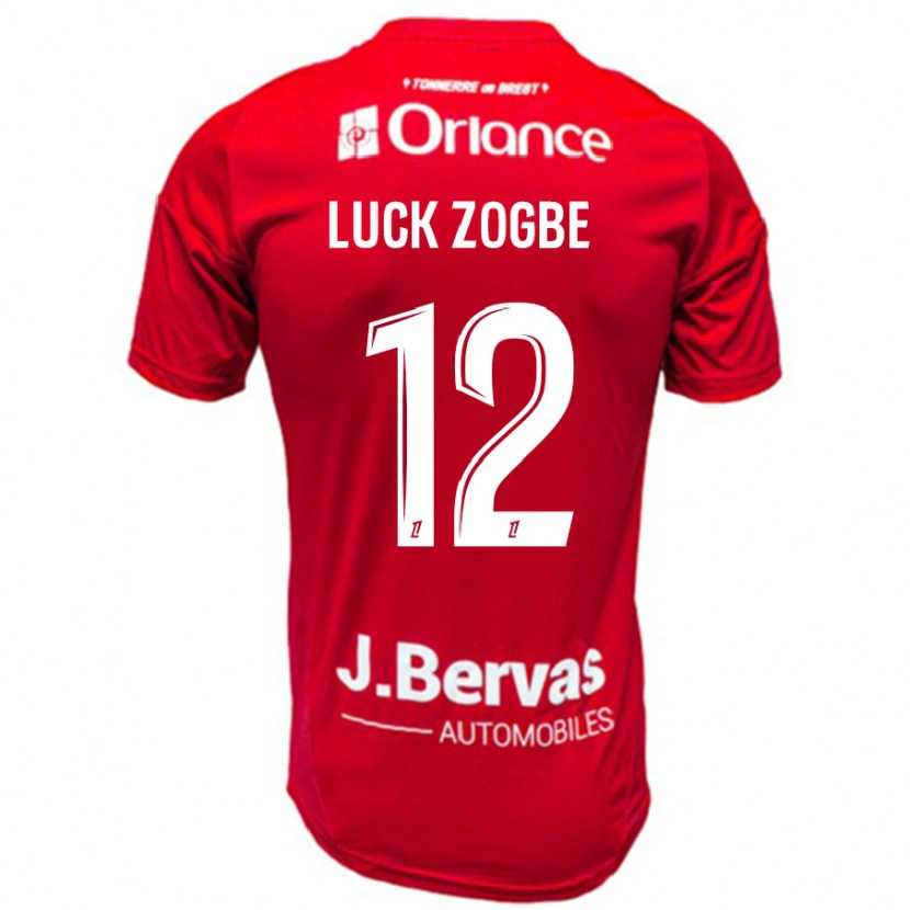 Danxen Kid Luck Zogbé #12 Red White Home Jersey 2024/25 T-Shirt