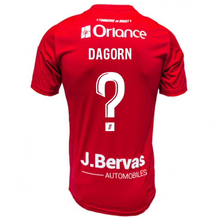 Danxen Kid Maxime Dagorn #0 Red White Home Jersey 2024/25 T-Shirt