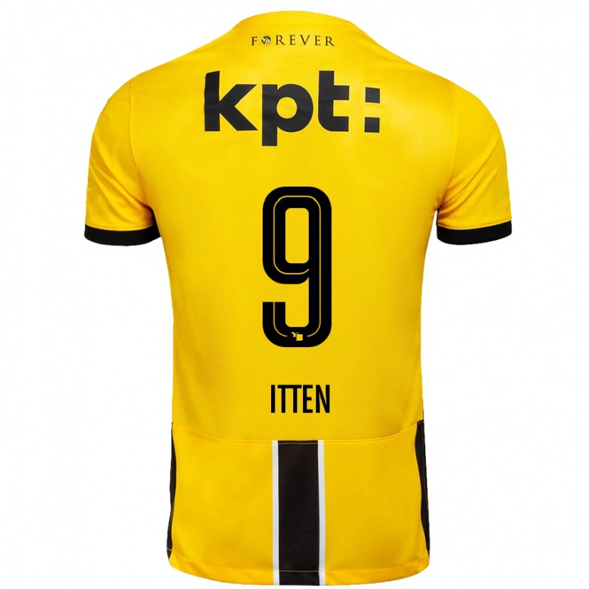 Danxen Kid Cedric Itten #9 Yellow Black Home Jersey 2024/25 T-Shirt