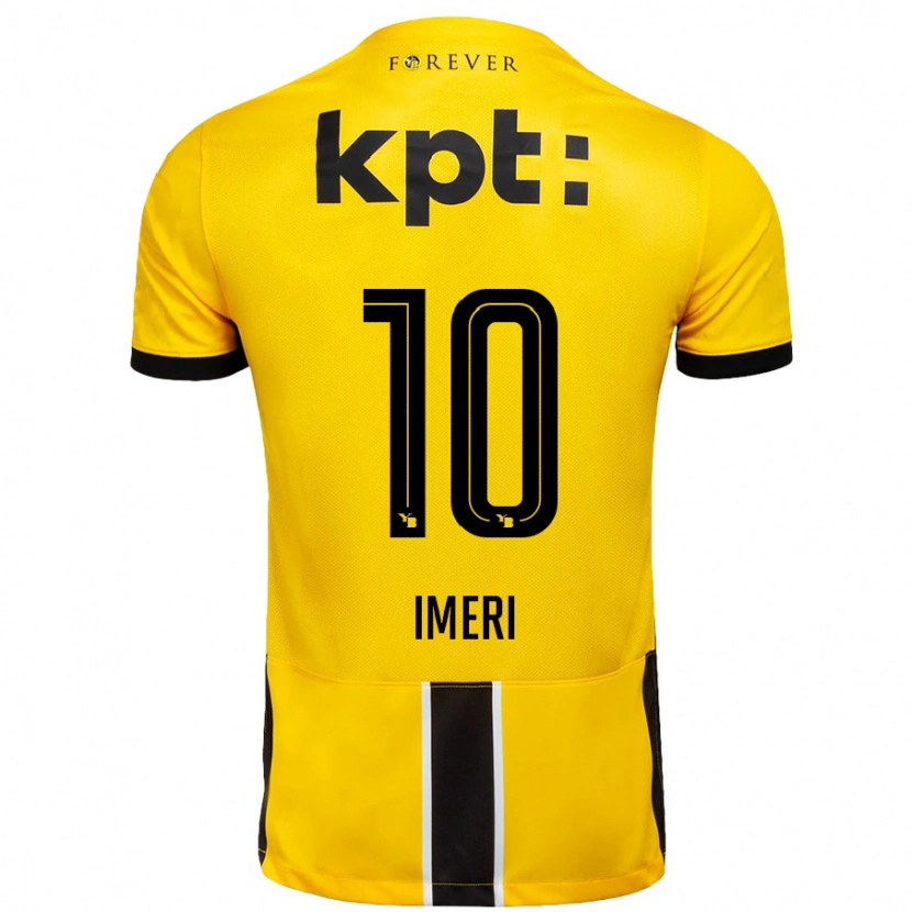 Danxen Kid Kastriot Imeri #10 Yellow Black Home Jersey 2024/25 T-Shirt