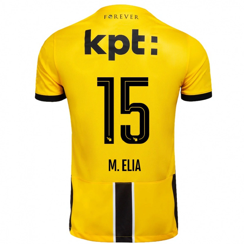 Danxen Kid Meschack Elia #15 Yellow Black Home Jersey 2024/25 T-Shirt