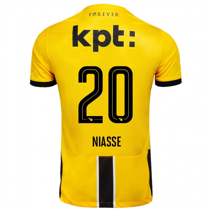 Danxen Kid Cheikh Niasse #20 Yellow Black Home Jersey 2024/25 T-Shirt