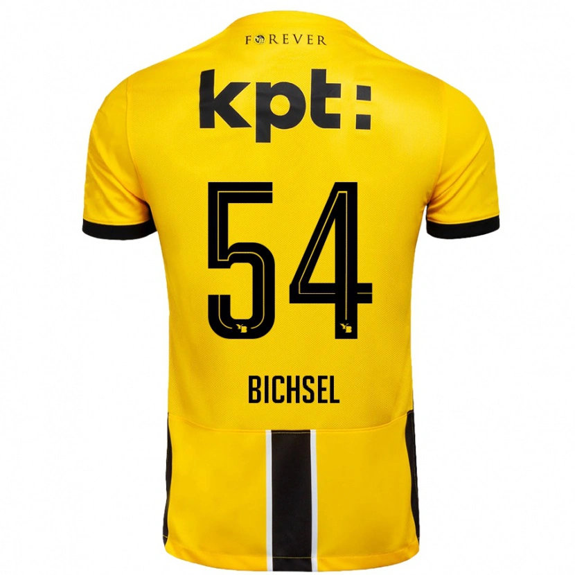 Danxen Kid Joel Bichsel #54 Yellow Black Home Jersey 2024/25 T-Shirt