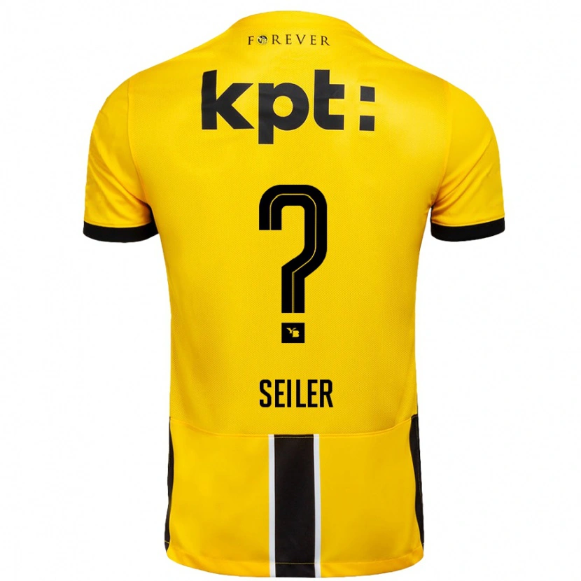 Danxen Kid Mats Seiler #0 Yellow Black Home Jersey 2024/25 T-Shirt