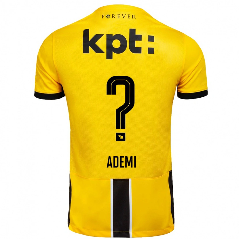 Danxen Kid Arnis Ademi #0 Yellow Black Home Jersey 2024/25 T-Shirt