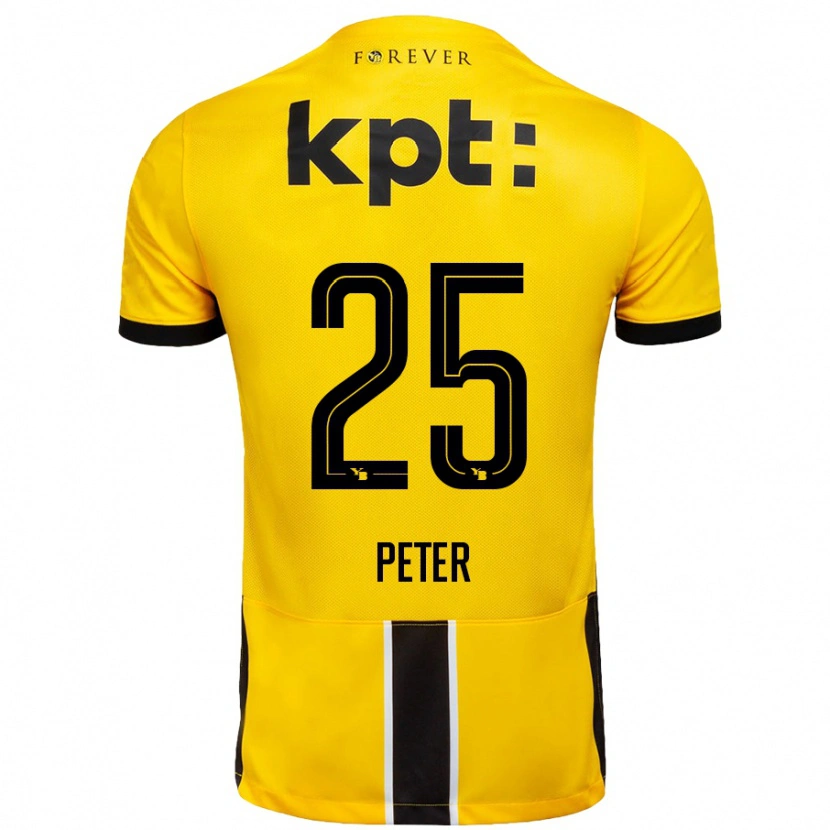 Danxen Kid Luc Peter #25 Yellow Black Home Jersey 2024/25 T-Shirt