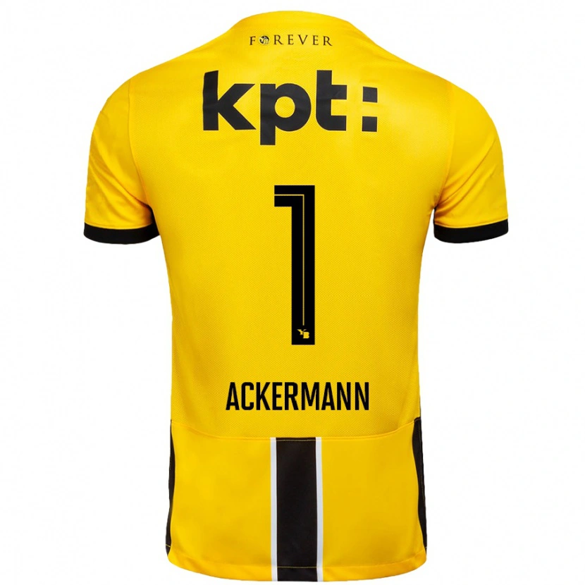 Danxen Kid Jara Ackermann #1 Yellow Black Home Jersey 2024/25 T-Shirt