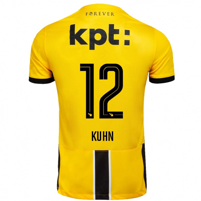 Danxen Kid Athena Kühn #12 Yellow Black Home Jersey 2024/25 T-Shirt