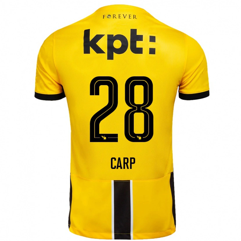 Danxen Kid Cristina Carp #28 Yellow Black Home Jersey 2024/25 T-Shirt