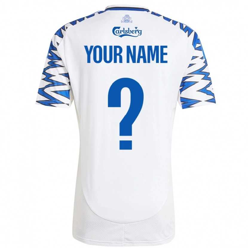 Danxen Kid Your Name #0 White Sky Blue Home Jersey 2024/25 T-Shirt