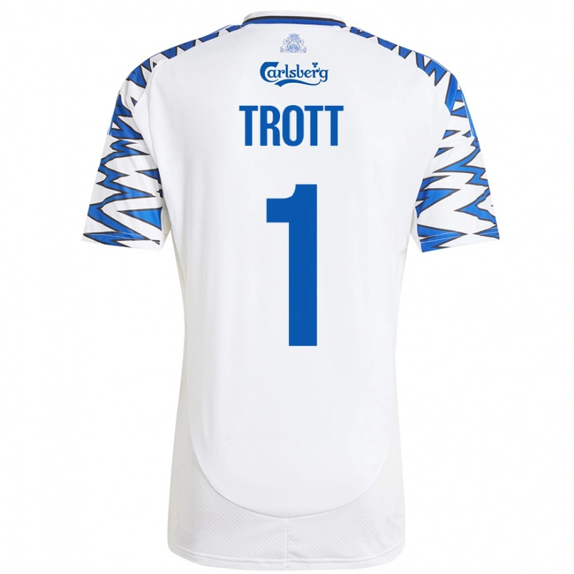 Danxen Kid Nathan Trott #1 White Sky Blue Home Jersey 2024/25 T-Shirt