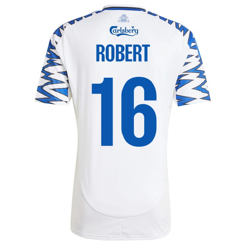 Danxen Kid Robert #16 White Sky Blue Home Jersey 2024/25 T-Shirt