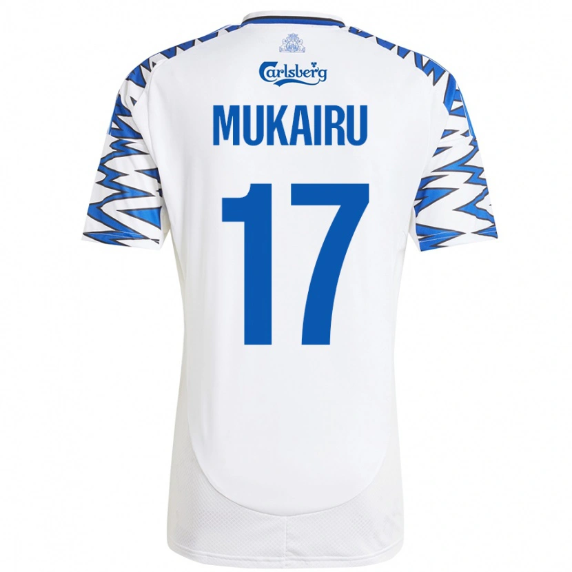 Danxen Kid Paul Mukairu #17 White Sky Blue Home Jersey 2024/25 T-Shirt