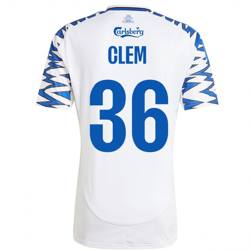 Danxen Kid William Clem #36 White Sky Blue Home Jersey 2024/25 T-Shirt