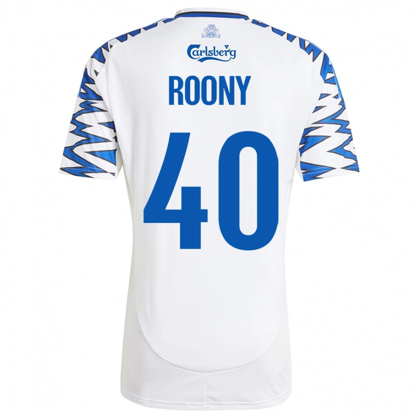 Danxen Kid Roony Bardghji #40 White Sky Blue Home Jersey 2024/25 T-Shirt