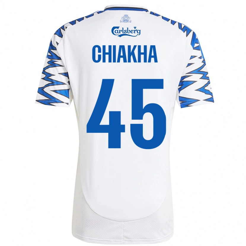 Danxen Kid Amin Chiakha #45 White Sky Blue Home Jersey 2024/25 T-Shirt