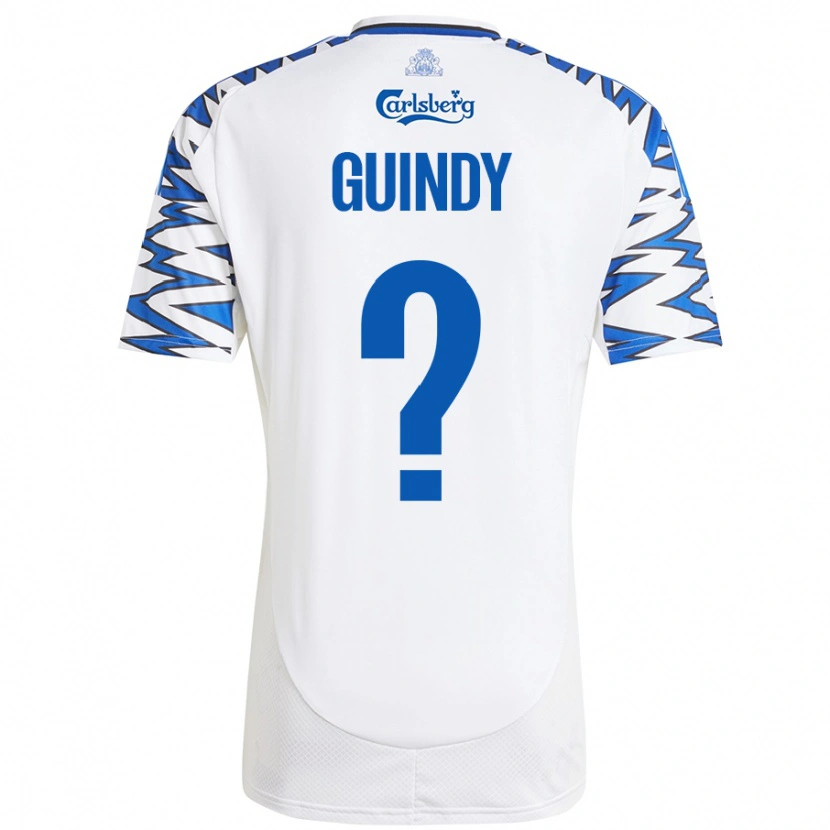 Danxen Kid Eliot Guindy #0 White Sky Blue Home Jersey 2024/25 T-Shirt