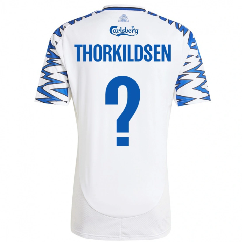 Danxen Kid Elias Thorkildsen #0 White Sky Blue Home Jersey 2024/25 T-Shirt