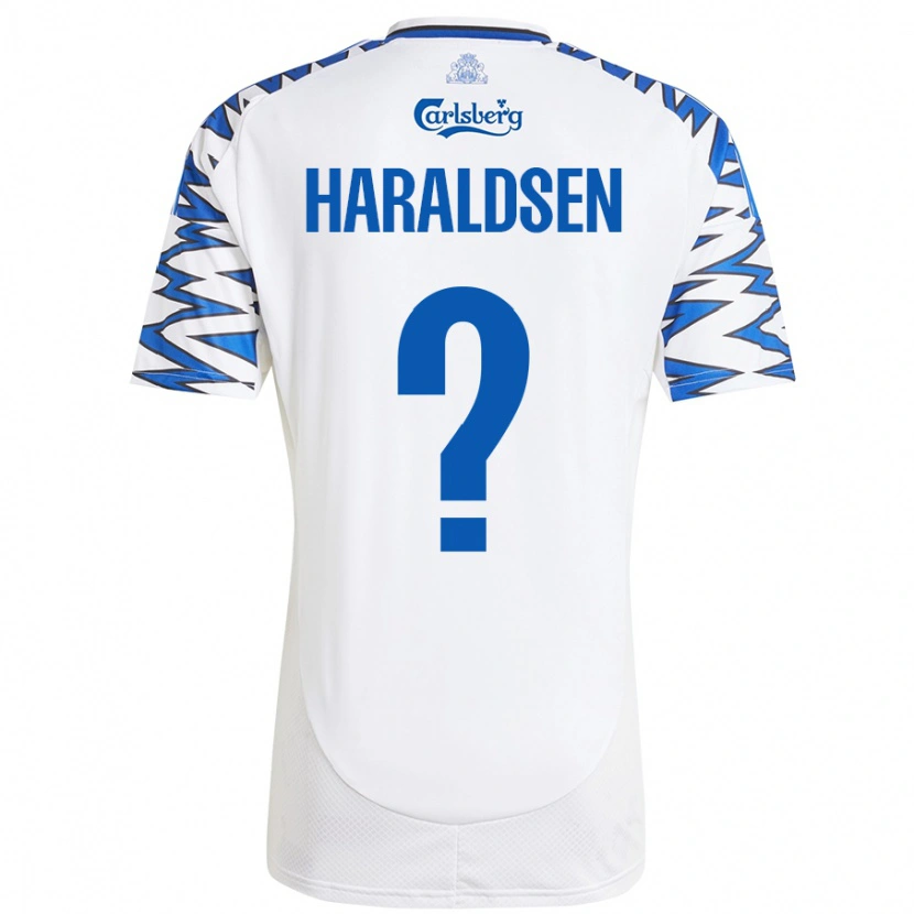 Danxen Kid Henrik Haraldsen #0 White Sky Blue Home Jersey 2024/25 T-Shirt