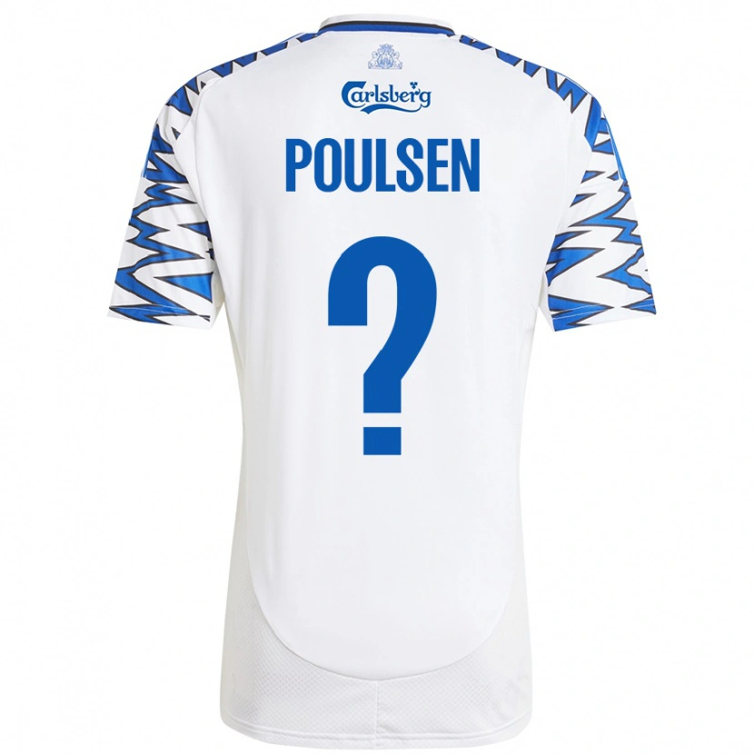 Danxen Kid Xander Poulsen #0 White Sky Blue Home Jersey 2024/25 T-Shirt