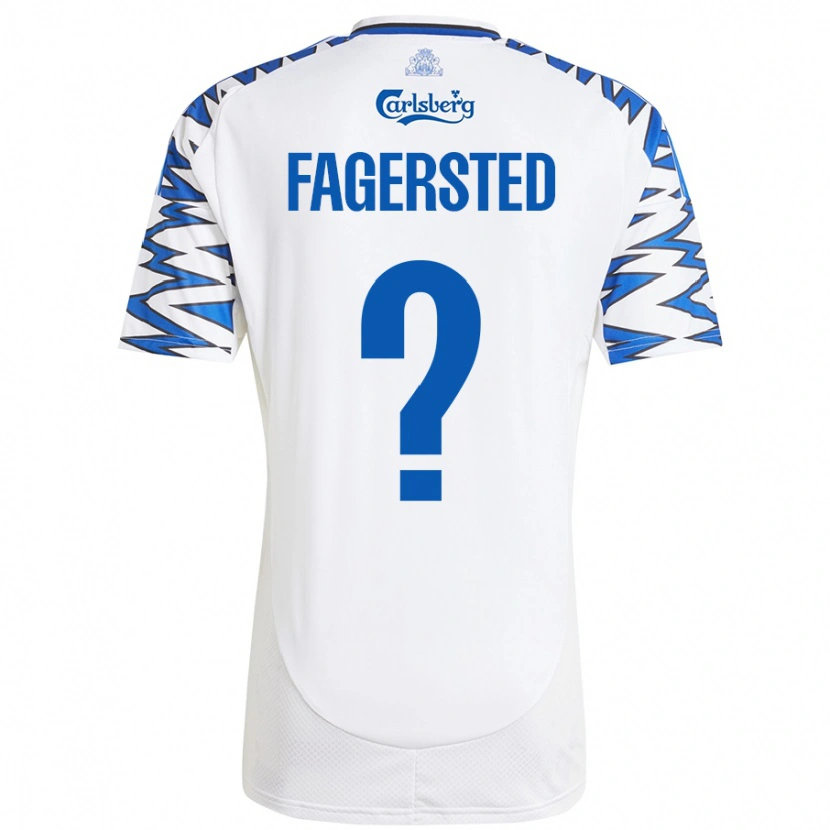 Danxen Kid Johan Fagersted #0 White Sky Blue Home Jersey 2024/25 T-Shirt