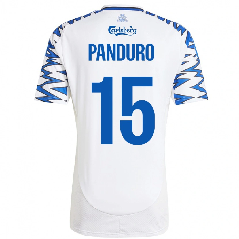 Danxen Kid Tristan Panduro #15 White Sky Blue Home Jersey 2024/25 T-Shirt