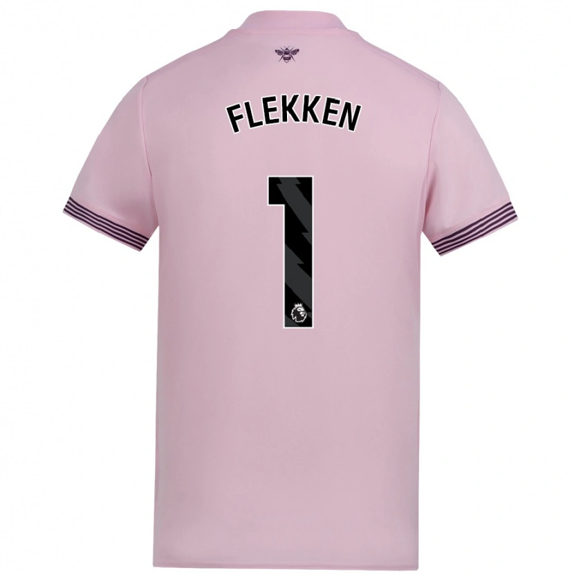 Danxen Kid Mark Flekken #1 Pink Away Jersey 2024/25 T-Shirt