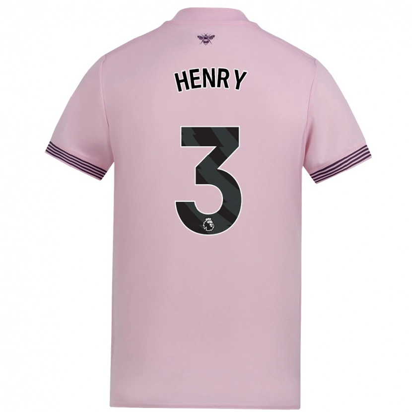 Danxen Kid Rico Henry #3 Pink Away Jersey 2024/25 T-Shirt