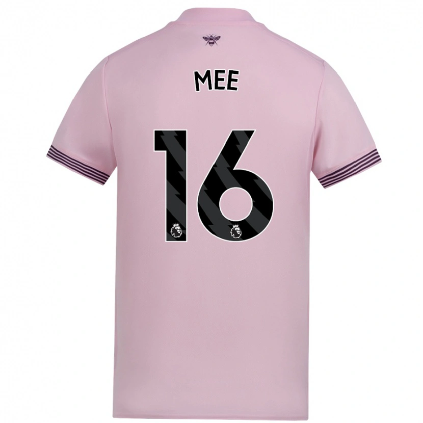 Danxen Kid Ben Mee #16 Pink Away Jersey 2024/25 T-Shirt