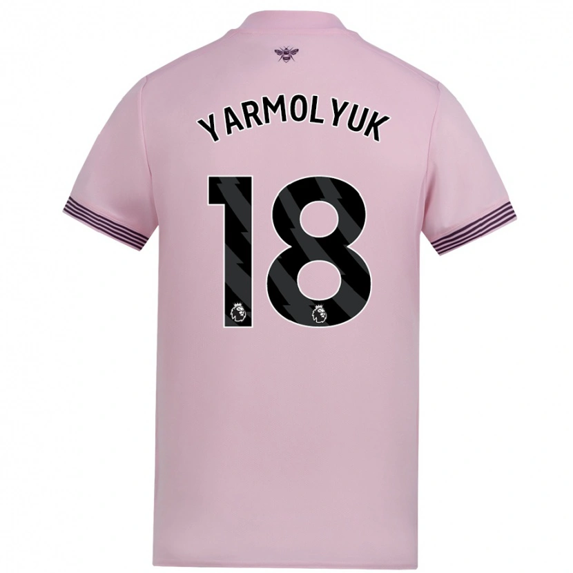 Danxen Kid Yegor Yarmolyuk #18 Pink Away Jersey 2024/25 T-Shirt